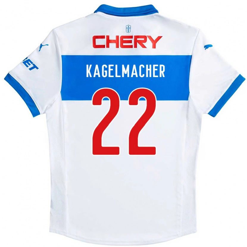 Danxen Mænd Gary Kagelmacher #22 Royal Blå Hvid Hjemmebane Spillertrøjer 2025/26 Trøje T-Shirt