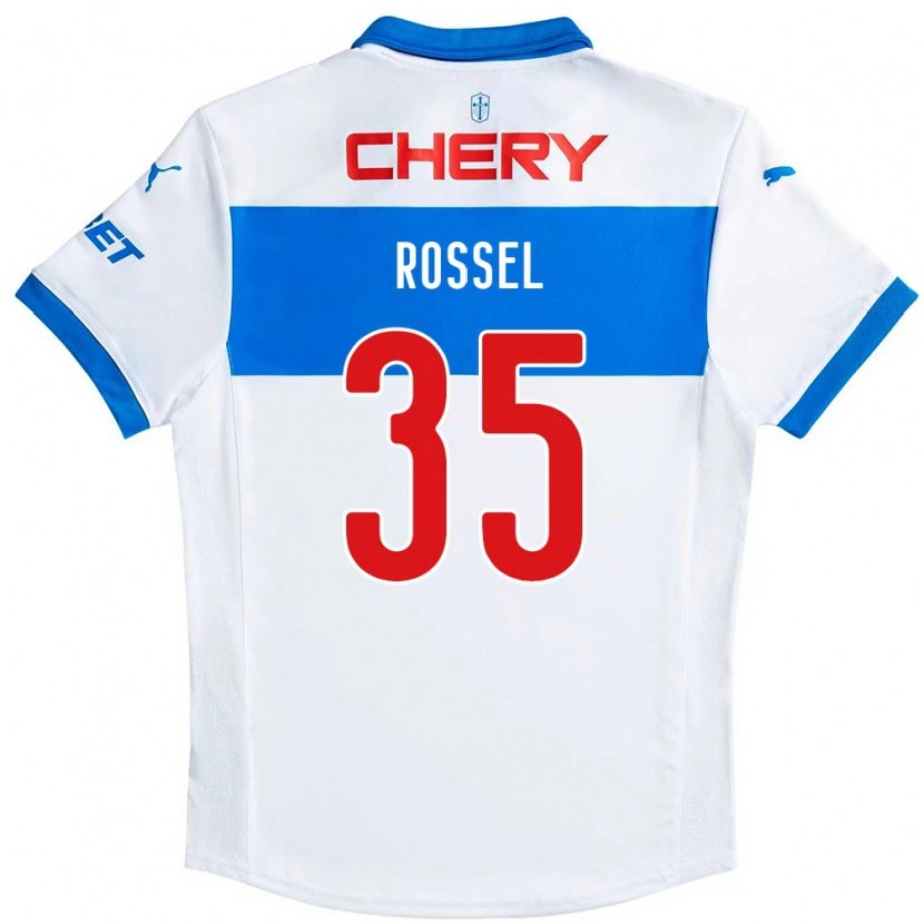 Danxen Mænd Juan Francisco Rossel #35 Royal Blå Hvid Hjemmebane Spillertrøjer 2025/26 Trøje T-Shirt