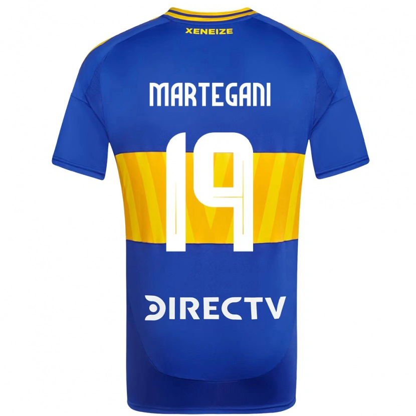 Danxen Mænd Agustín Martegani #19 Hvid Blå Hjemmebane Spillertrøjer 2025/26 Trøje T-Shirt