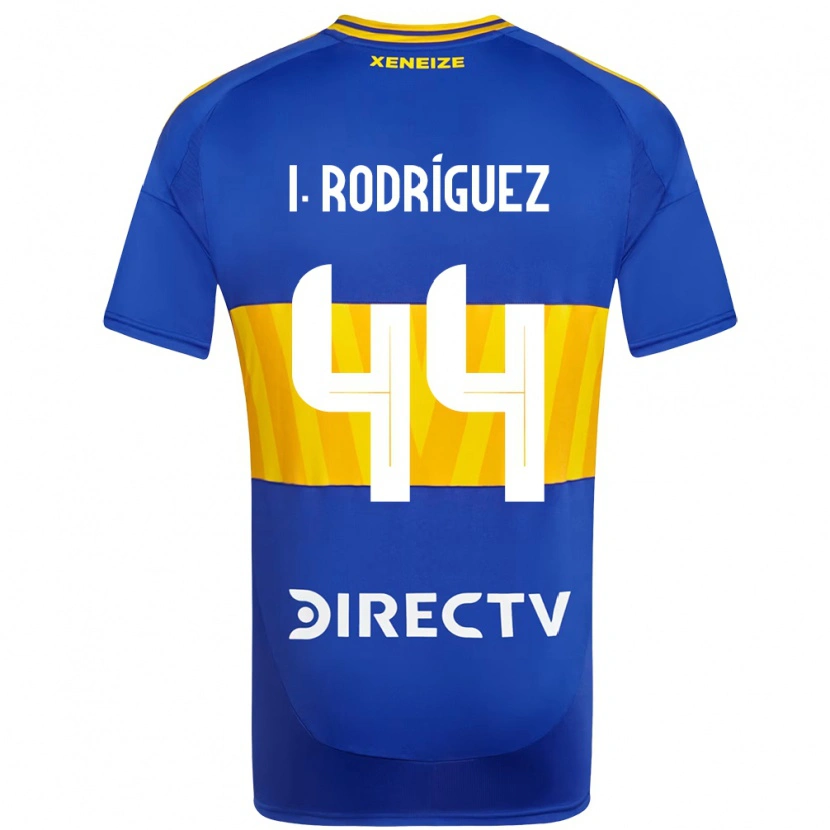 Danxen Mænd Ignacio Rodríguez #44 Hvid Blå Hjemmebane Spillertrøjer 2025/26 Trøje T-Shirt