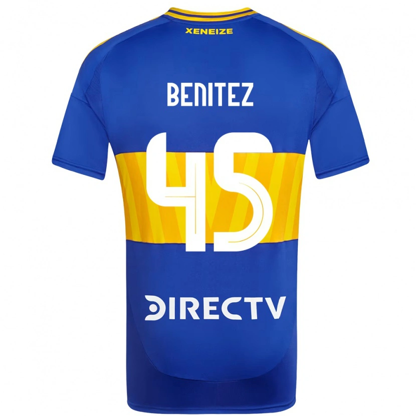 Danxen Mænd Mauricio Benitez #45 Hvid Blå Hjemmebane Spillertrøjer 2025/26 Trøje T-Shirt
