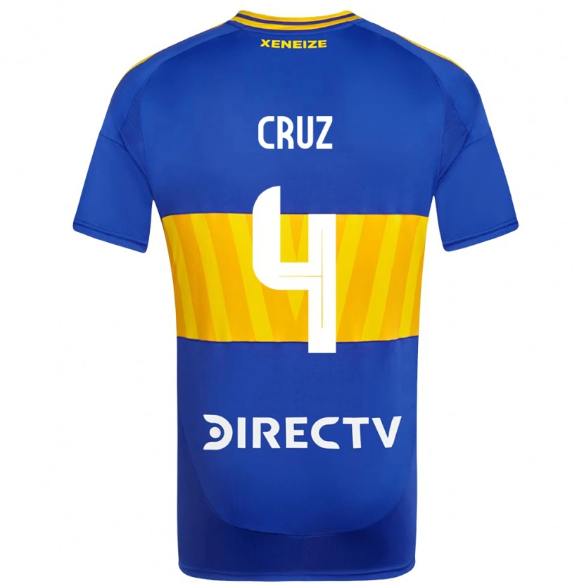Danxen Mænd Julieta Cruz #4 Hvid Blå Hjemmebane Spillertrøjer 2025/26 Trøje T-Shirt