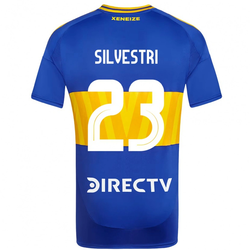 Danxen Mænd Delfina Silvestri #23 Hvid Blå Hjemmebane Spillertrøjer 2025/26 Trøje T-Shirt
