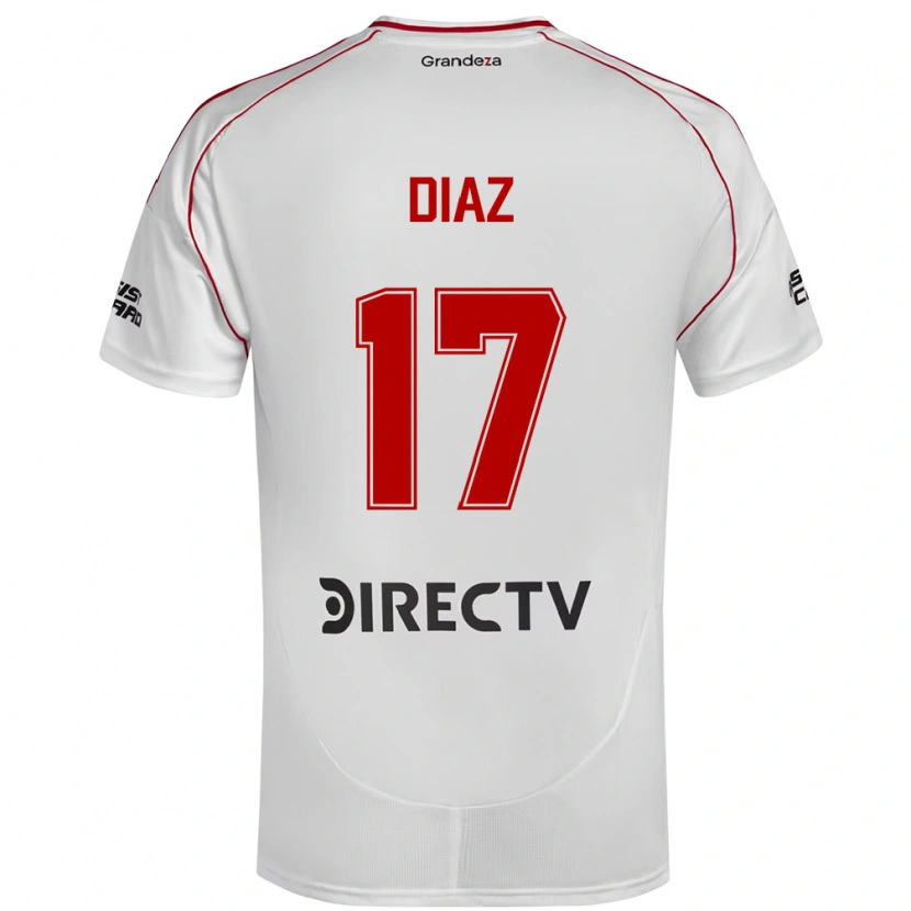 Danxen Mænd Paulo Díaz #17 Burgundy Magenta Hjemmebane Spillertrøjer 2025/26 Trøje T-Shirt