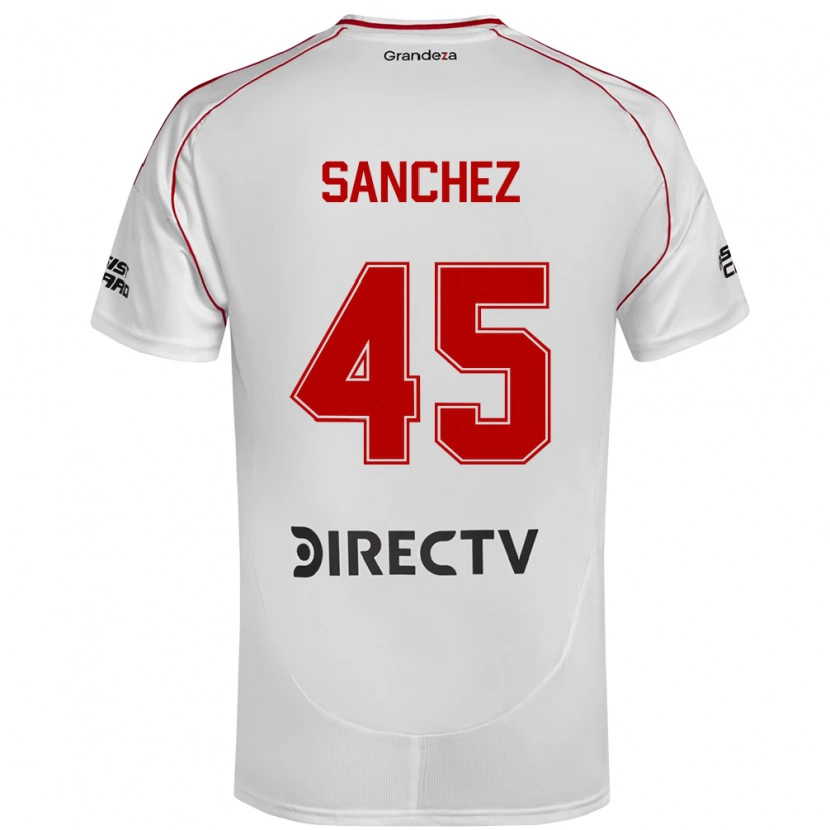 Danxen Mænd Sebastián Sánchez #45 Burgundy Magenta Hjemmebane Spillertrøjer 2025/26 Trøje T-Shirt