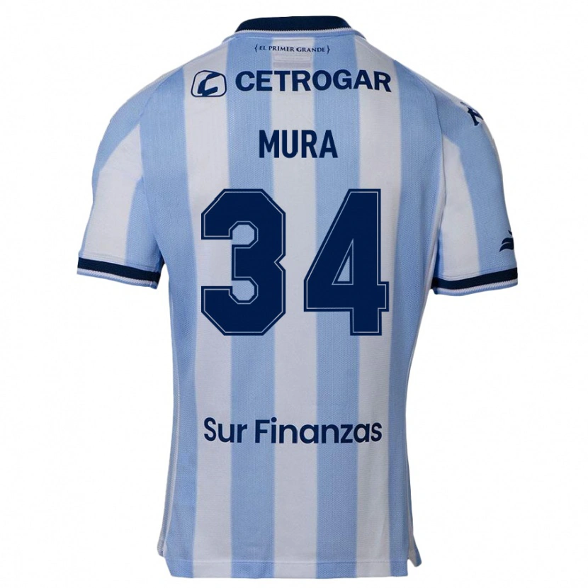 Danxen Mænd Facundo Mura #34 Mørkeblå Hjemmebane Spillertrøjer 2025/26 Trøje T-Shirt