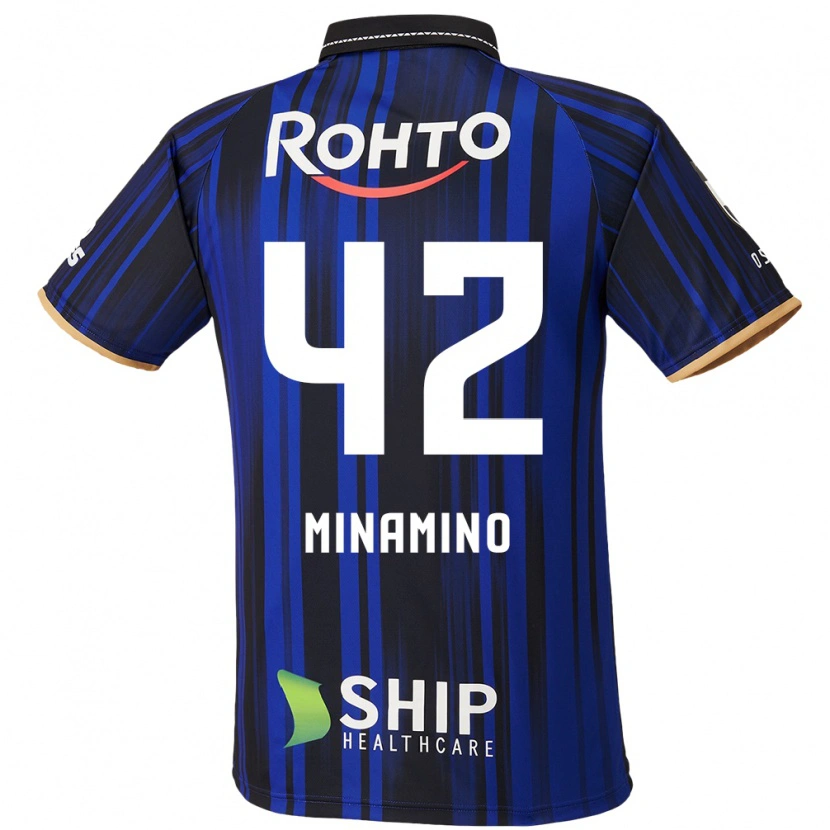 Danxen Mænd Harumi Minamino #42 Hvid Blå Sort Hjemmebane Spillertrøjer 2025/26 Trøje T-Shirt