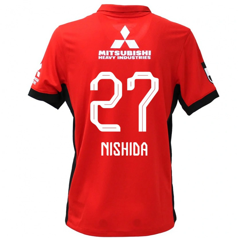 Danxen Mænd Haruto Nishida #27 Hvid Sort Hjemmebane Spillertrøjer 2025/26 Trøje T-Shirt