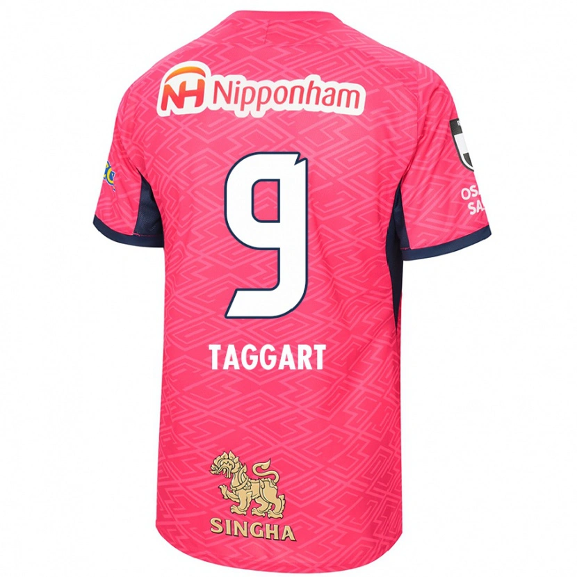 Danxen Mænd Adam Taggart #9 Hvid Sakura Pink Hjemmebane Spillertrøjer 2025/26 Trøje T-Shirt