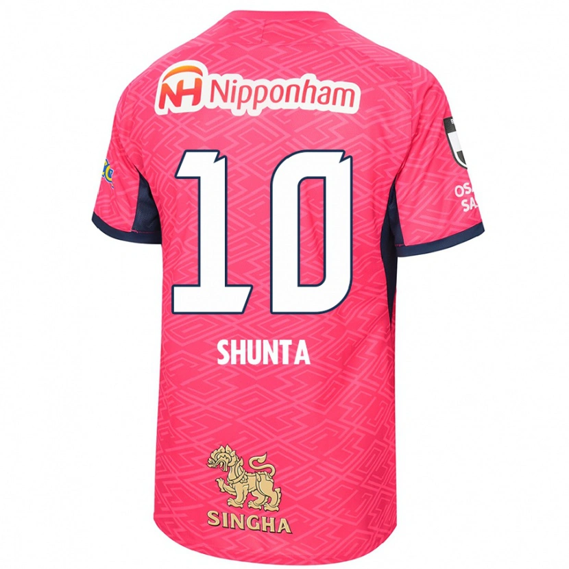 Danxen Mænd Shunta Tanaka #10 Hvid Sakura Pink Hjemmebane Spillertrøjer 2025/26 Trøje T-Shirt