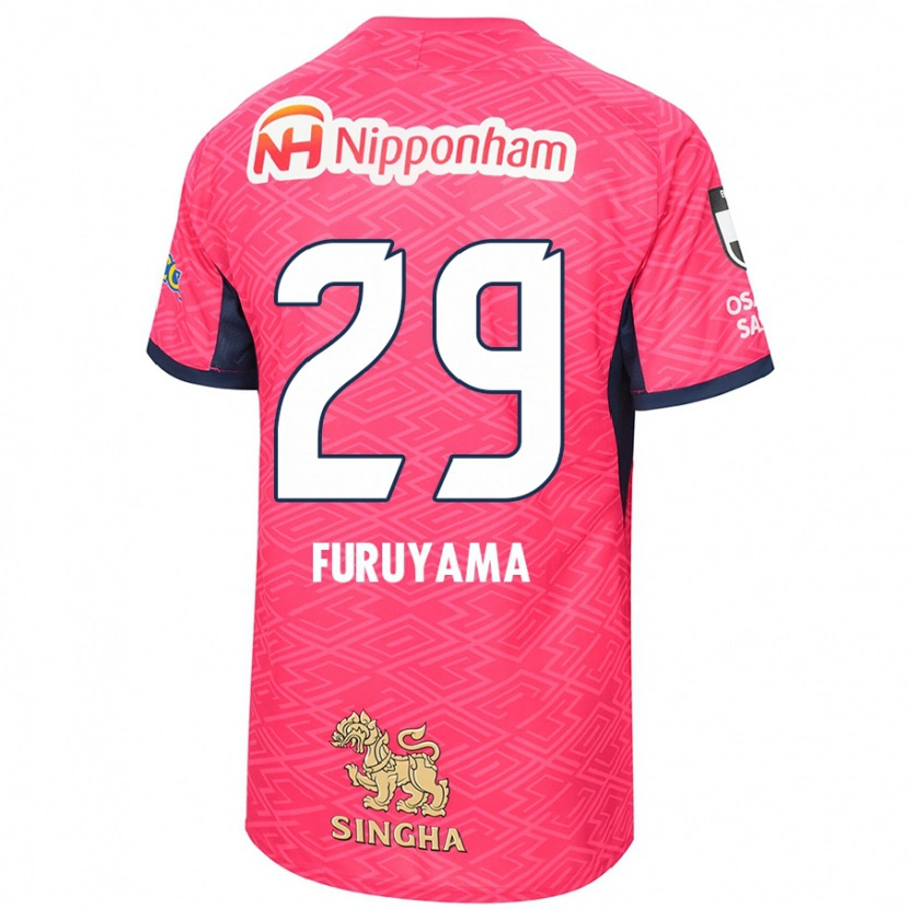 Danxen Mænd Kengo Furuyama #29 Hvid Sakura Pink Hjemmebane Spillertrøjer 2025/26 Trøje T-Shirt