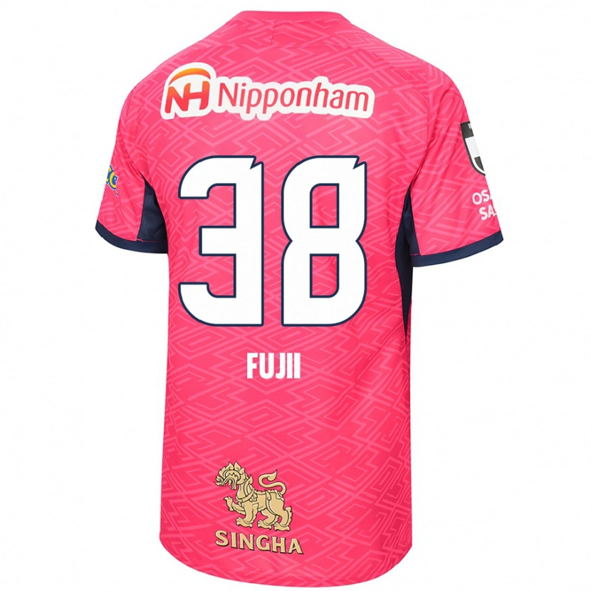 Danxen Mænd Ryuya Fujii #38 Hvid Sakura Pink Hjemmebane Spillertrøjer 2025/26 Trøje T-Shirt
