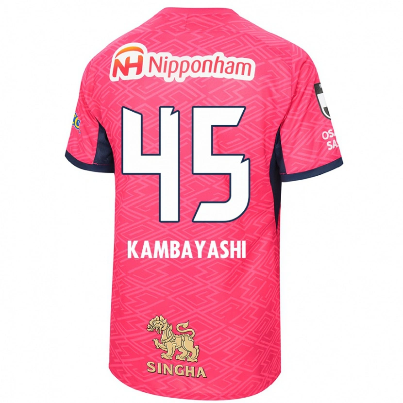 Danxen Mænd Go Kambayashi #45 Hvid Sakura Pink Hjemmebane Spillertrøjer 2025/26 Trøje T-Shirt