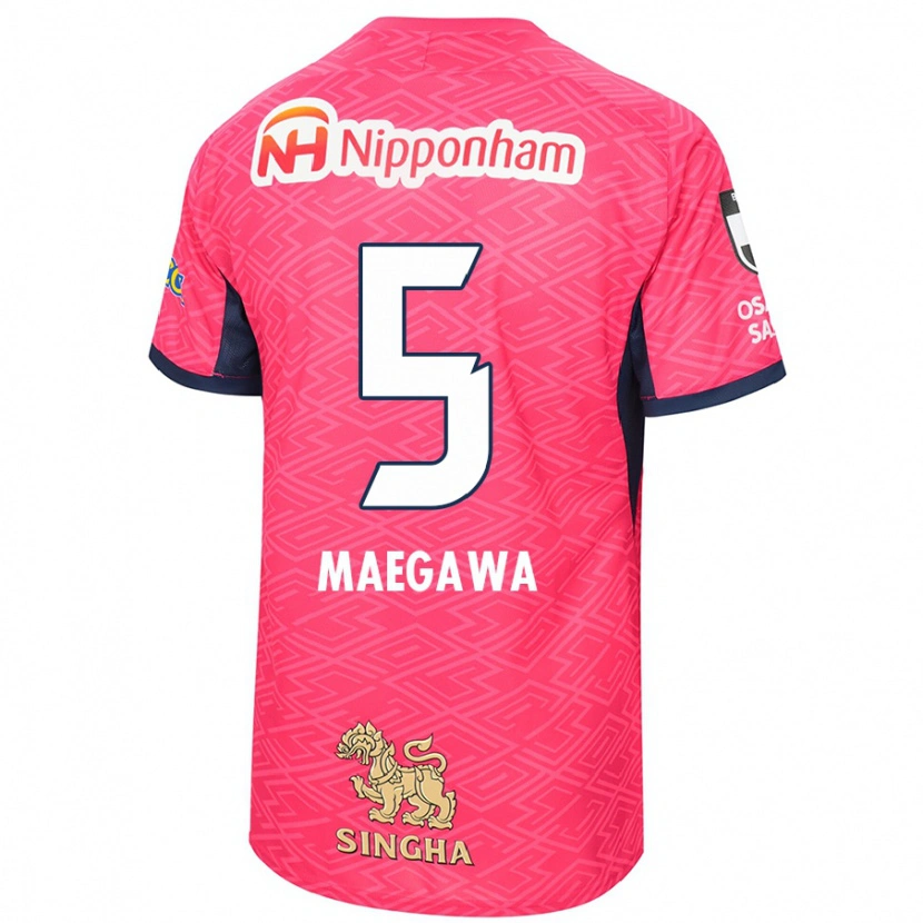 Danxen Mænd Miki Maegawa #5 Hvid Sakura Pink Hjemmebane Spillertrøjer 2025/26 Trøje T-Shirt