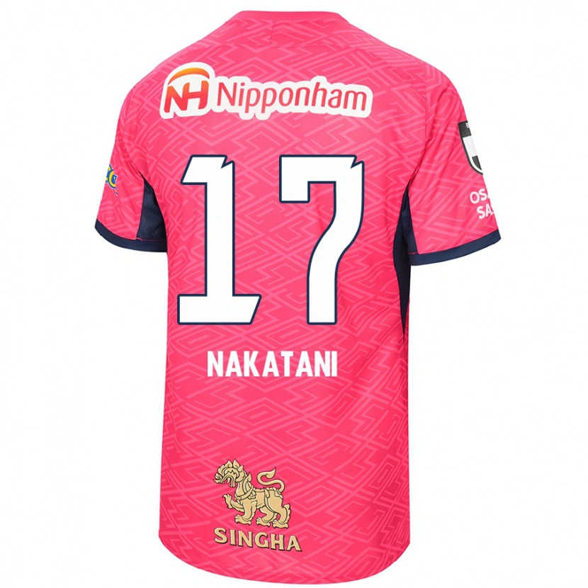 Danxen Mænd Rina Nakatani #17 Hvid Sakura Pink Hjemmebane Spillertrøjer 2025/26 Trøje T-Shirt