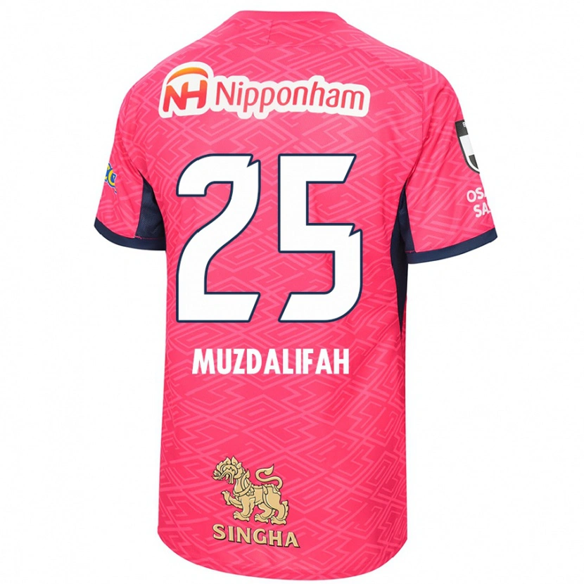 Danxen Mænd Zahra Muzdalifah #25 Hvid Sakura Pink Hjemmebane Spillertrøjer 2025/26 Trøje T-Shirt