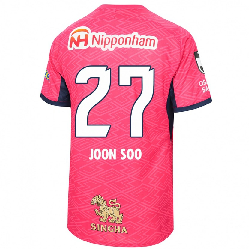 Danxen Mænd Ahn Joon-Soo #27 Hvid Sakura Pink Hjemmebane Spillertrøjer 2025/26 Trøje T-Shirt