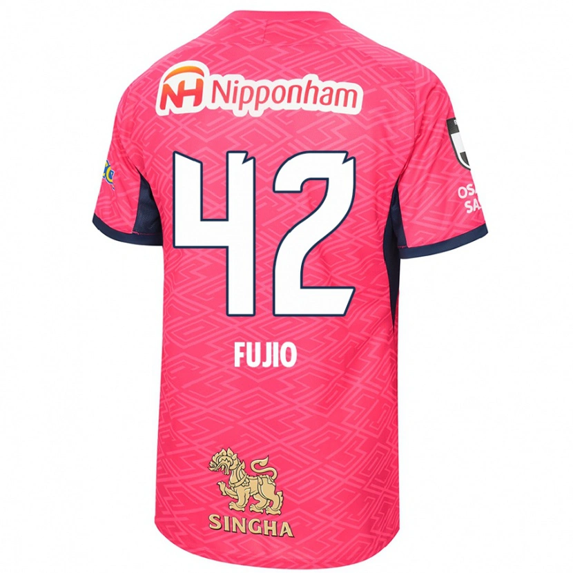 Danxen Mænd Shota Fujio #42 Hvid Sakura Pink Hjemmebane Spillertrøjer 2025/26 Trøje T-Shirt