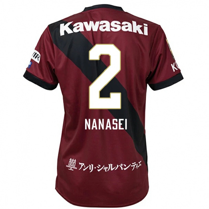 Danxen Mænd Nanasei Iino #2 Hvid Sort Hjemmebane Spillertrøjer 2025/26 Trøje T-Shirt