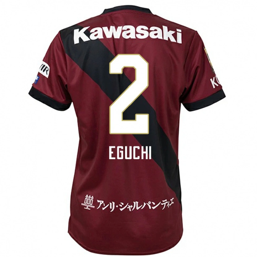 Danxen Mænd Takuma Eguchi #2 Hvid Sort Hjemmebane Spillertrøjer 2025/26 Trøje T-Shirt