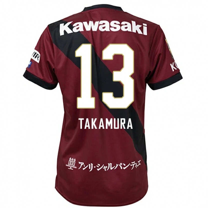 Danxen Mænd Tokiya Takamura #13 Hvid Sort Hjemmebane Spillertrøjer 2025/26 Trøje T-Shirt