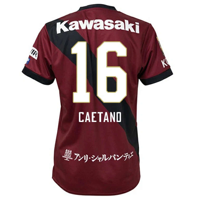 Danxen Mænd Caetano #16 Hvid Sort Hjemmebane Spillertrøjer 2025/26 Trøje T-Shirt
