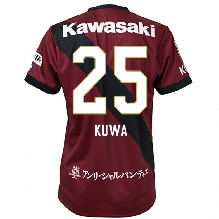 Danxen Mænd Yuya Kuwasaki #25 Hvid Sort Hjemmebane Spillertrøjer 2025/26 Trøje T-Shirt