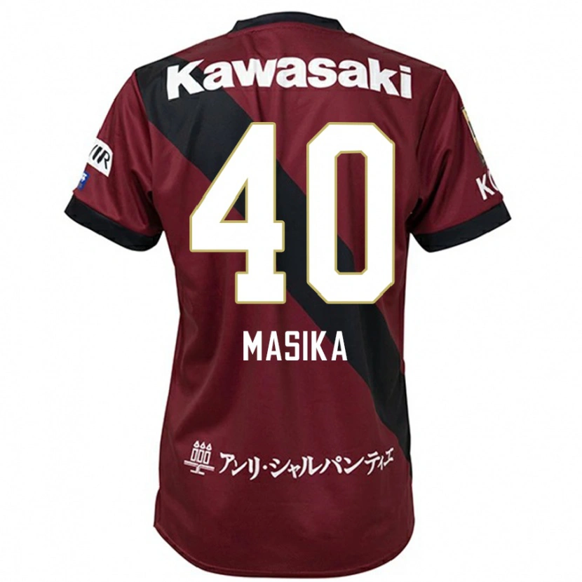 Danxen Mænd Ayub Masika #40 Hvid Sort Hjemmebane Spillertrøjer 2025/26 Trøje T-Shirt
