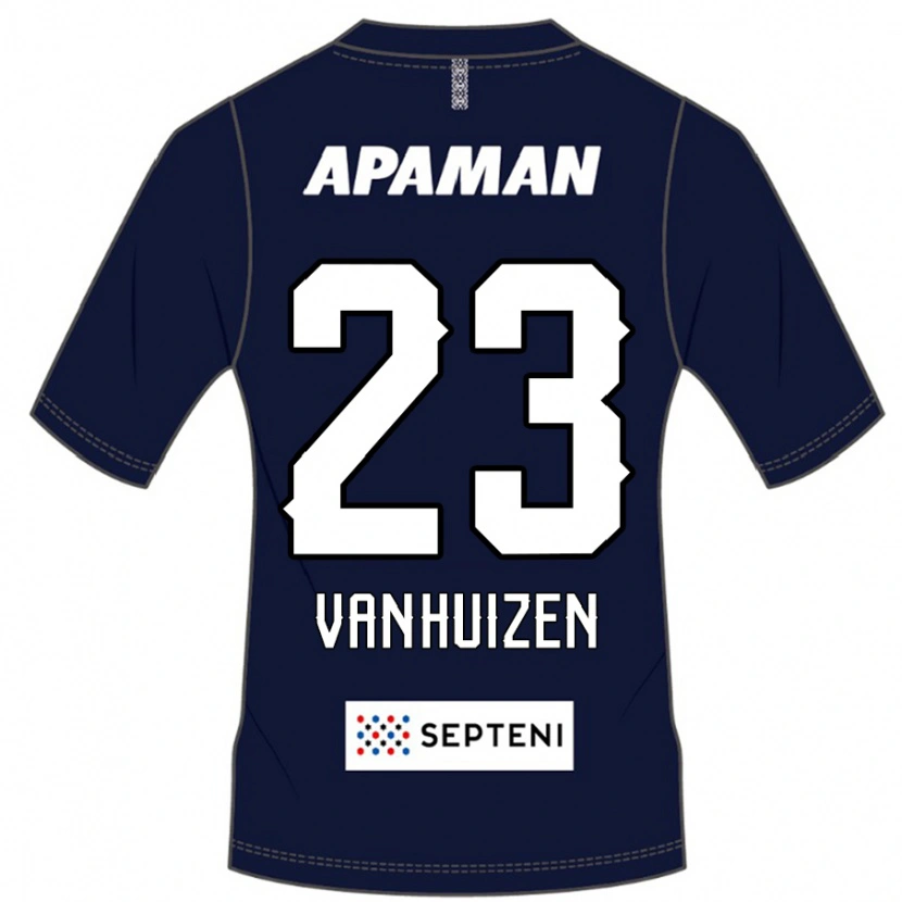 Danxen Mænd Haruki Christopher Van Huizen #23 Lysegrå Hjemmebane Spillertrøjer 2025/26 Trøje T-Shirt
