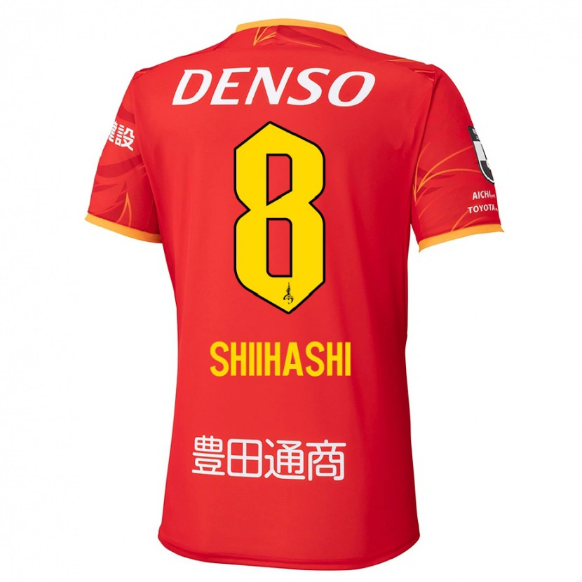 Danxen Mænd Keiya Shiihashi #8 Hvid Rød Hjemmebane Spillertrøjer 2025/26 Trøje T-Shirt