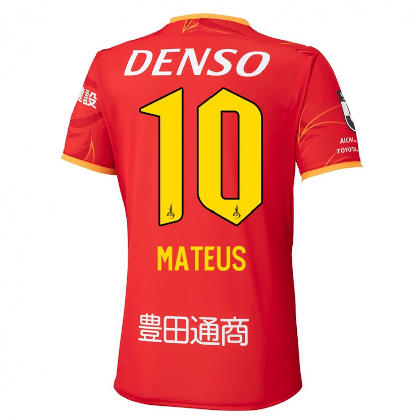 Danxen Mænd Mateus #10 Hvid Rød Hjemmebane Spillertrøjer 2025/26 Trøje T-Shirt