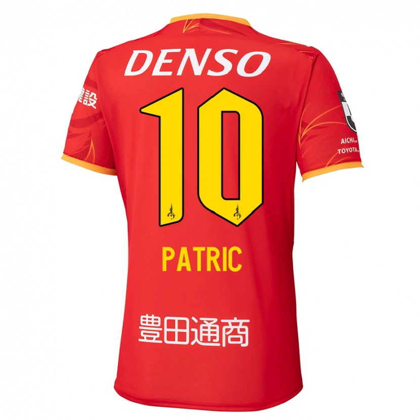 Danxen Mænd Patric #10 Hvid Rød Hjemmebane Spillertrøjer 2025/26 Trøje T-Shirt