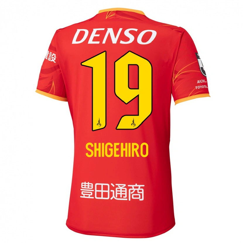 Danxen Mænd Takuya Shigehiro #19 Hvid Rød Hjemmebane Spillertrøjer 2025/26 Trøje T-Shirt