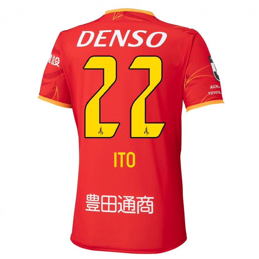 Danxen Mænd Ken Ito #22 Hvid Rød Hjemmebane Spillertrøjer 2025/26 Trøje T-Shirt