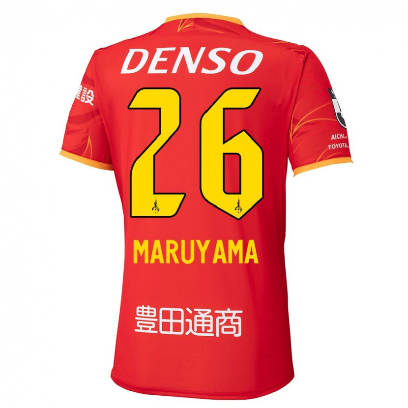 Danxen Mænd Serato Maruyama #26 Hvid Rød Hjemmebane Spillertrøjer 2025/26 Trøje T-Shirt