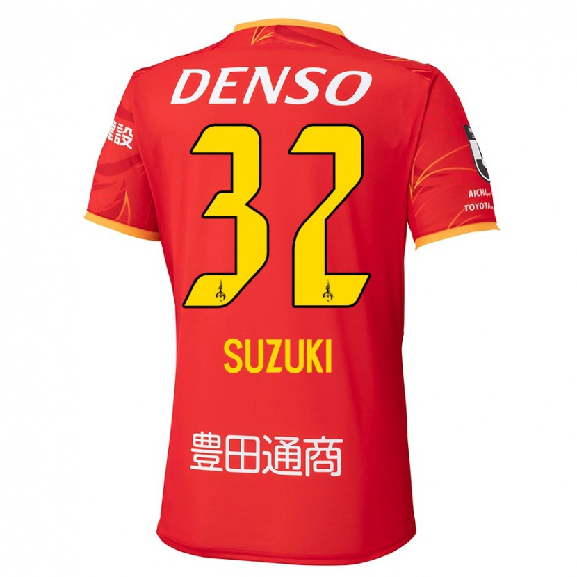 Danxen Mænd Haruto Suzuki #32 Hvid Rød Hjemmebane Spillertrøjer 2025/26 Trøje T-Shirt