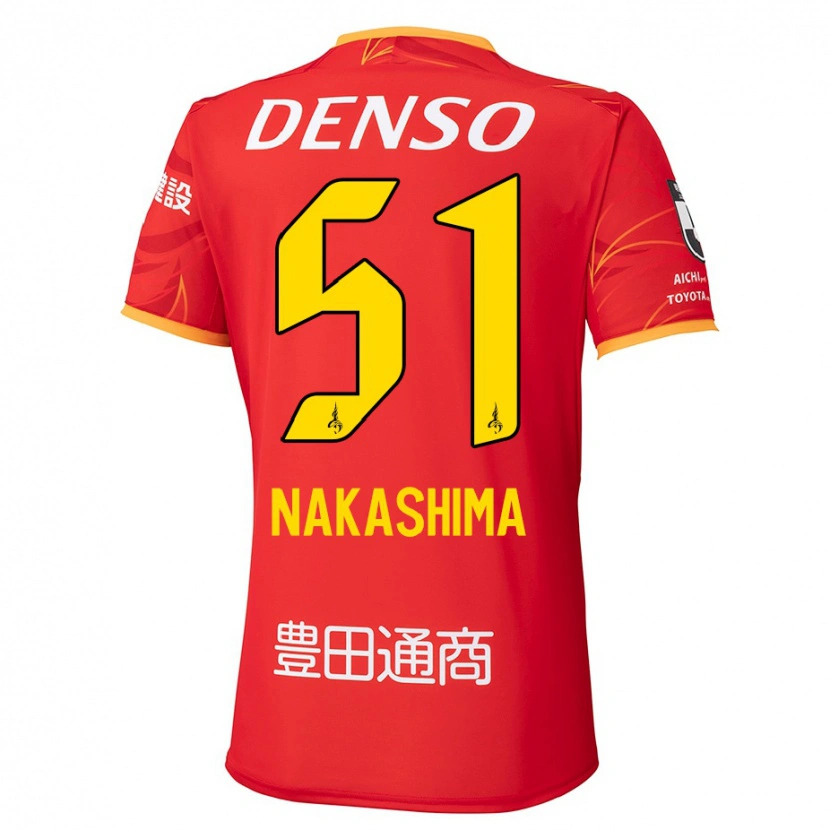 Danxen Mænd Shinichiro Nakashima #51 Hvid Rød Hjemmebane Spillertrøjer 2025/26 Trøje T-Shirt