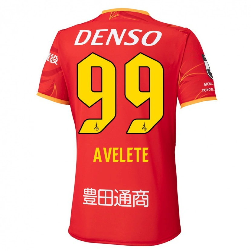 Danxen Mænd Yves Avelete #99 Hvid Rød Hjemmebane Spillertrøjer 2025/26 Trøje T-Shirt