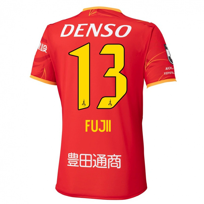 Danxen Mænd Haruya Fujii #13 Hvid Rød Hjemmebane Spillertrøjer 2025/26 Trøje T-Shirt