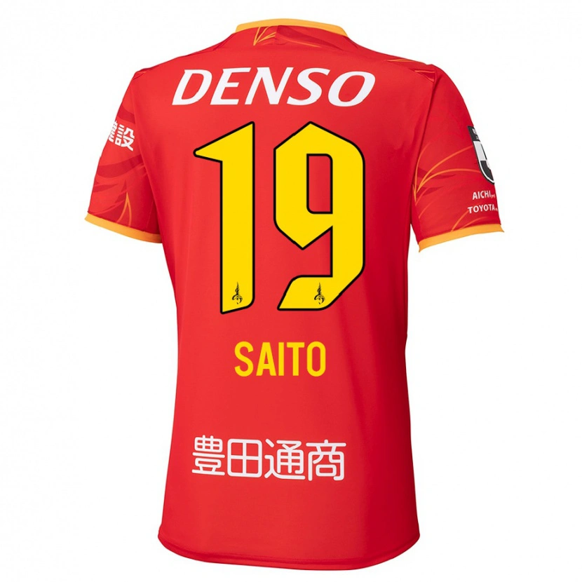 Danxen Mænd Manabu Saito #19 Hvid Rød Hjemmebane Spillertrøjer 2025/26 Trøje T-Shirt