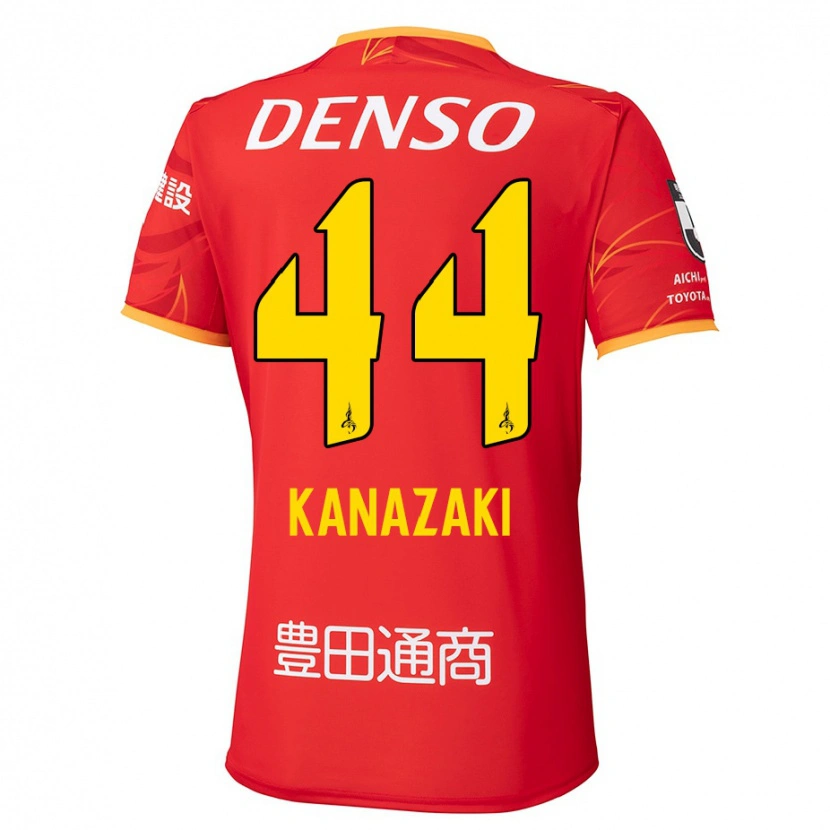Danxen Mænd Mu Kanazaki #44 Hvid Rød Hjemmebane Spillertrøjer 2025/26 Trøje T-Shirt