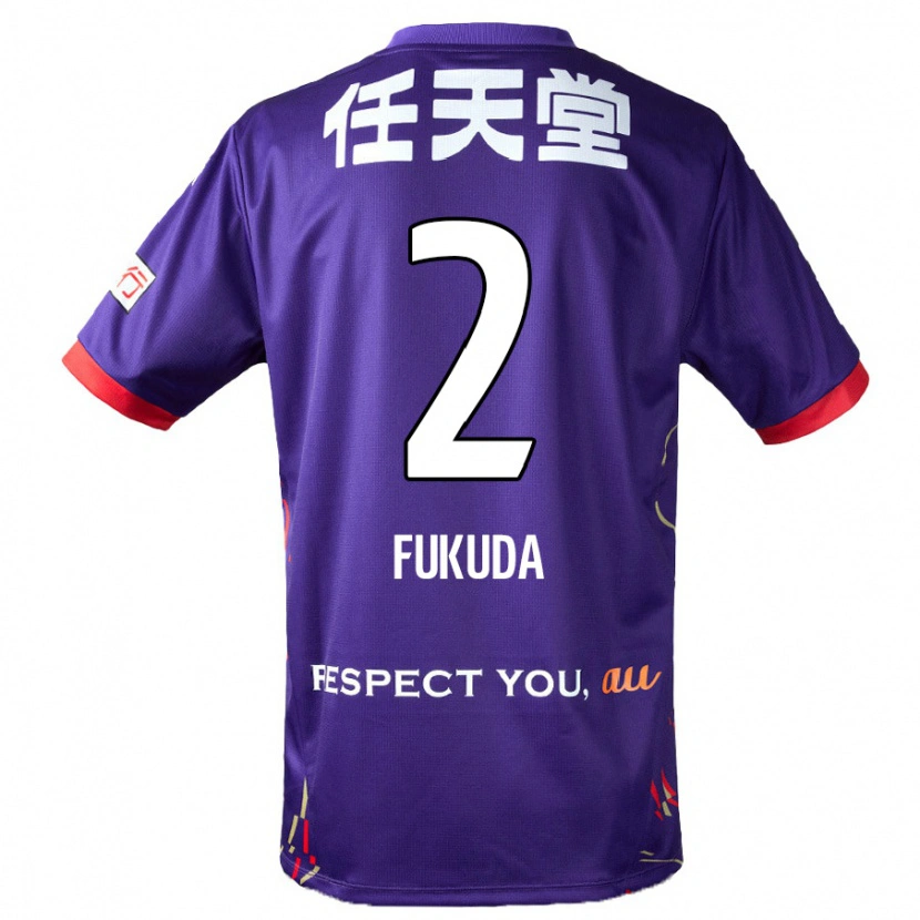 Danxen Mænd Shinnosuke Fukuda #2 Hvid Lilla Sort Hjemmebane Spillertrøjer 2025/26 Trøje T-Shirt