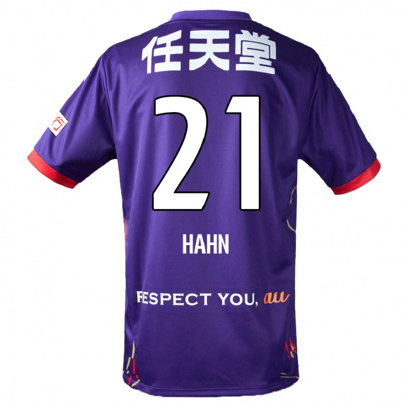 Danxen Mænd Warner Hahn #21 Hvid Lilla Sort Hjemmebane Spillertrøjer 2025/26 Trøje T-Shirt