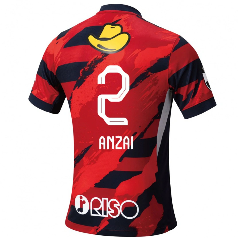 Danxen Mænd Koki Anzai #2 Hvid Sort Hjemmebane Spillertrøjer 2025/26 Trøje T-Shirt