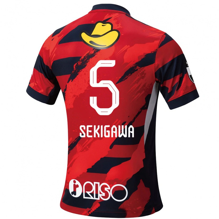 Danxen Mænd Ikuma Sekigawa #5 Hvid Sort Hjemmebane Spillertrøjer 2025/26 Trøje T-Shirt