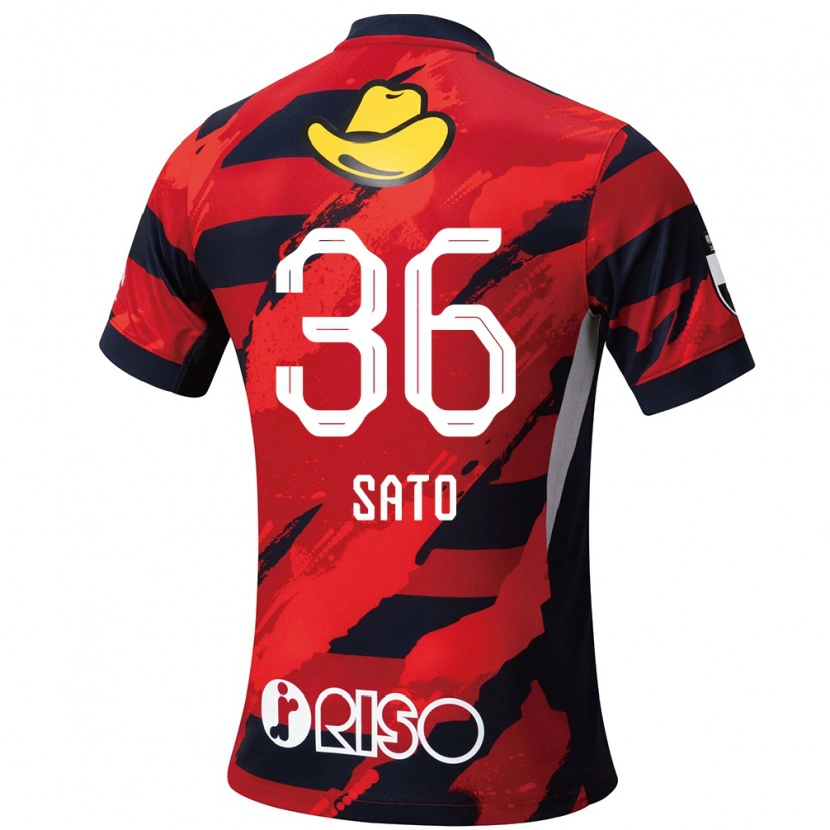 Danxen Mænd Mihiro Sato #36 Hvid Sort Hjemmebane Spillertrøjer 2025/26 Trøje T-Shirt