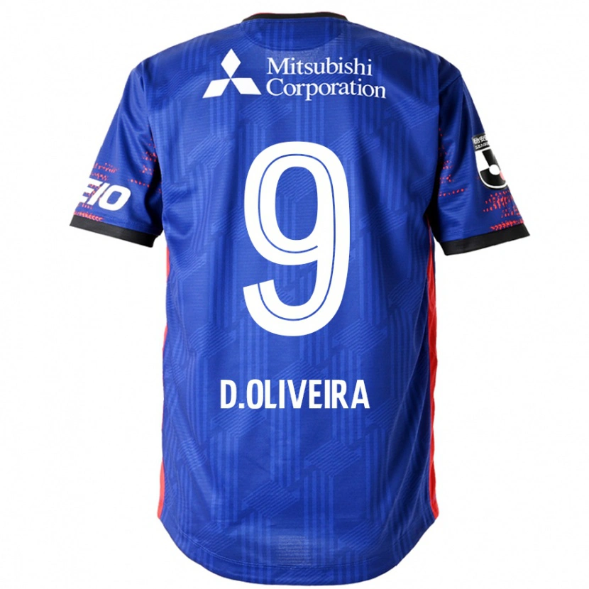 Danxen Mænd Diego Oliveira #9 Hvid Sort Hjemmebane Spillertrøjer 2025/26 Trøje T-Shirt