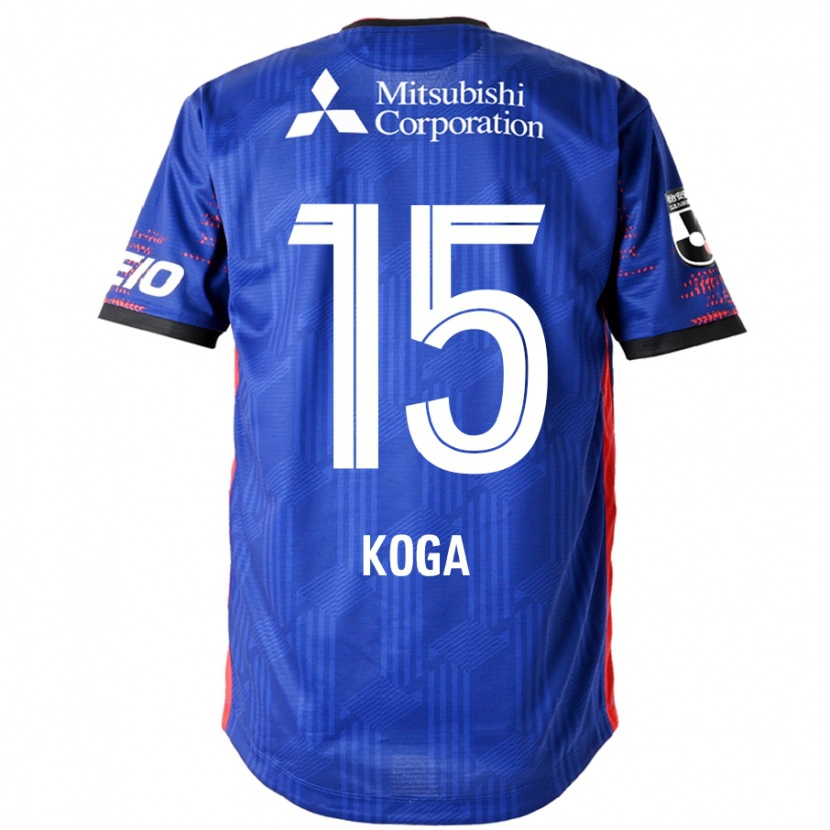 Danxen Mænd Shun Koga #15 Hvid Sort Hjemmebane Spillertrøjer 2025/26 Trøje T-Shirt