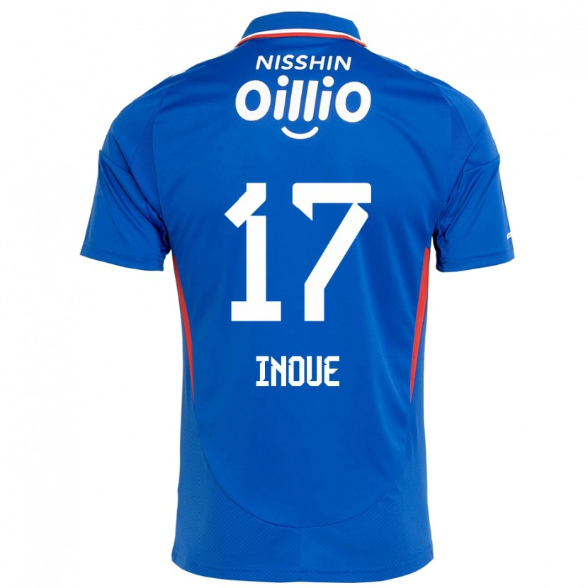 Danxen Mænd Kenta Inoue #17 Hvid Royal Blå Hjemmebane Spillertrøjer 2025/26 Trøje T-Shirt