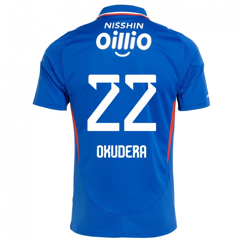 Danxen Mænd Minato Okudera #22 Hvid Royal Blå Hjemmebane Spillertrøjer 2025/26 Trøje T-Shirt